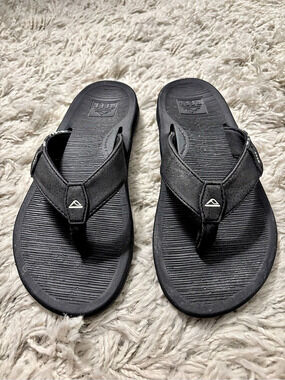 Reef Cushion Bounce Vista Flip Flop Sandals Black US 7